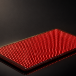 Total Body Reset red light mat — product shot, black background