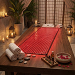 Total Body Reset mat on table — lifestyle product view