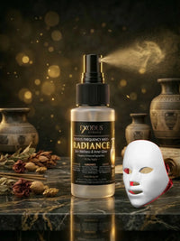 Radiance Mist with the Exodus Red Light+ Face Mask
