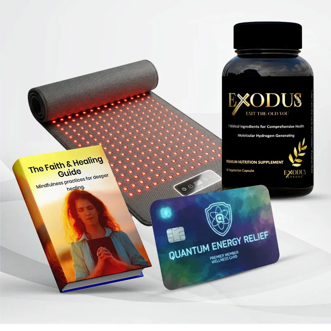Exodus Strong Shine Red Light Total Body Reset Bundle – full-spectrum red light therapy and supplement system