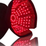 The 150-LED array of the Solomon's Crown glowing red
