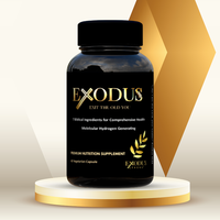 Exodus Strong supplement bottle – faith-based daily wellness formula with biblical herbs