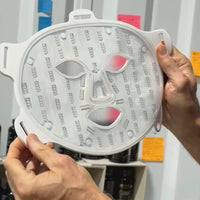 The inside of the Red Light+ Face Mask showing its LEDs