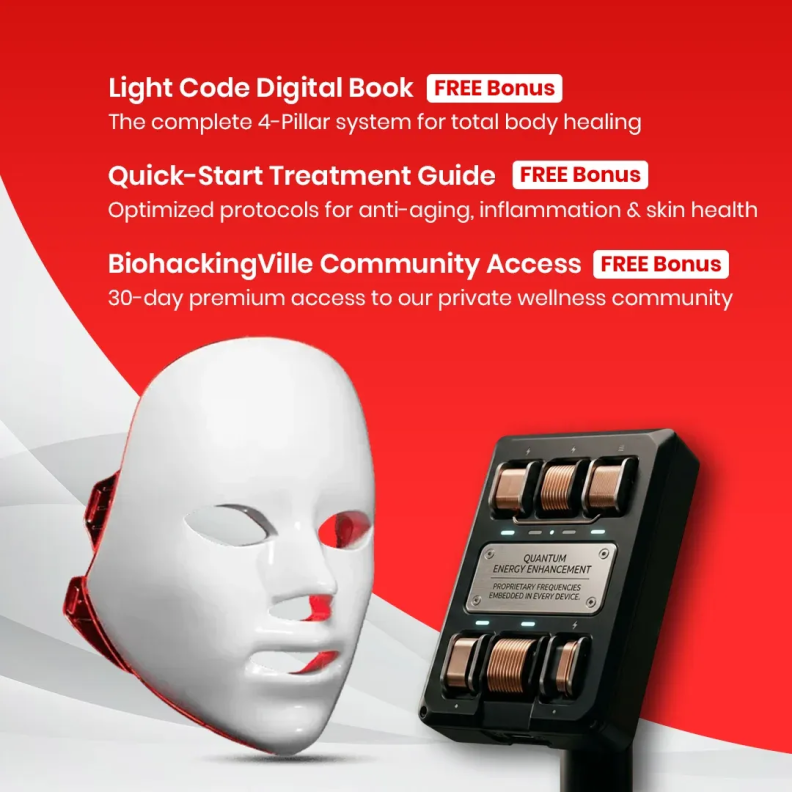 The Exodus Red Light+ Face Mask Bundle